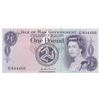 Image 1 : Isle of Man, 1 Pound, 1972, UNC, p29dbr/Queen Elizabeth II portrait, serial number: G 644400