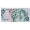 Image 1 : Isle of Man, 1 Pound, 1983, UNC, p38br/Queen Elizabeth II portrait, serial number: P 312345