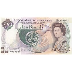 Isle of Man, 10 Pounds, 1998, UNC, p44bbr/Queen Elizabeth II portrait, serial number: N 933185