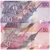 Image 2 : Kenya, 50 Shillings and 100 Shillings, 2019, UNC, pNew, (Total 2 banknotes)br/serial numbers: AB 195