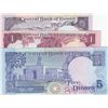 Image 2 : Kuwait, 1/2 Dinar, 1 Dinar and 5 Dinars, AUNC/ UNC, p12c, p13c, p14c, (Total 3 banknotes)br/1 Dinar 