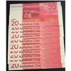 Image 2 : Kyrgyzstan, 20 Som, 2016, UNC, p24, (Total 10 banknotes)br/Some of the banknotes are serial follow-u