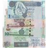 Image 1 : Libya, 1 Dinar, 5 Dinar, 10 Dinar and 20 Dinar, 2002/2004, UNC, p67, p68, p69, p70, (Total 4 banknot