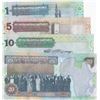 Image 2 : Libya, 1 Dinar, 5 Dinar, 10 Dinar and 20 Dinar, 2002/2004, UNC, p67, p68, p69, p70, (Total 4 banknot