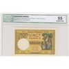 Image 1 : Madagascar, 20 Francs, 1948, AUNC, p37br/ICG 55, serial number: 0782/T.874