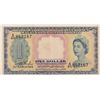 Image 1 : Malaya and British Borneo, 100 Dollars, 1953, XF, p3br/Queen Elizabeth II portrait, serial number: A