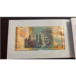 Malaysia, 50 Ringgit, 1998, UNC, p45, FOLDERbr/Kuala Lumpur 98, XVI. Commonwealth Game commemorative