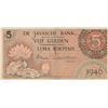 Image 1 : Netherlands Indies, 5 Gulden, 1946, VF (-), p88br/serial number: EYR 048251