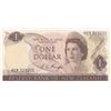 Image 1 : New Zealand, 1 Dollar, 1975, AUNC, p163cbr/Queen Elizabeth II portrait, serial number: H19 329201