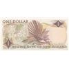 Image 2 : New Zealand, 1 Dollar, 1975, AUNC, p163cbr/Queen Elizabeth II portrait, serial number: H19 329201