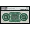 Image 2 : 1872 $20 State of South Carolina Revenue Bond Obsolete Note PMG Superb Gem Unc. 68EPQ