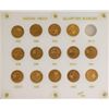 Image 1 : Set of 1909-1929 $2 1/2 Indian Head Quarter Eagle Gold Coins