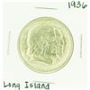 Image 1 : 1936 Long Island Tercentenary Commemorative Half Dollar Coin