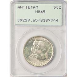1937 Antietam 75th Anniversary Commemorative Half Dollar Coin PCGS MS65 Old Rattler