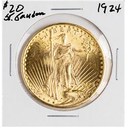 1924 $20 St. Gaudens Double Eagle Gold Coin