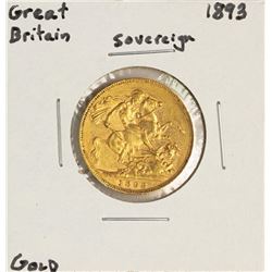 1893 Great Britain Sovereign Gold Coin