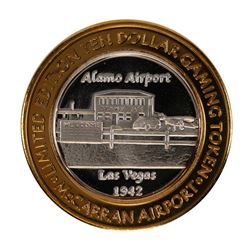 .999 Silver McCarran International Airport $10 Casino Limited Edition Gaming Token
