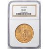 Image 1 : 1924 $20 St. Gaudens Double Eagle Gold Coin NGC MS63