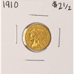 1910 $2 1/2 Indian Head Quarter Eagle Gold Coin