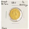 Image 1 : 1817 Great Britain Half Sovereign Gold Coin