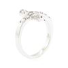 Image 4 : 14KT White Gold 0.53 ctw Diamond Cross Ring