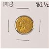 Image 1 : 1913 $2 1/2 Indian Head Quarter Eagle Gold Coin