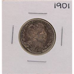 1901 Barber Silver Quarter Coin