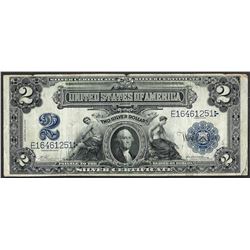 1899 $2 Mini-Porthole Silver Certificate Note