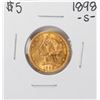 Image 1 : 1898-S $5 Liberty Head Half Eagle Gold Coin