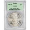 Image 1 : 1881-S $1 Morgan Silver Dollar Coin PCGS MS65 Old Green Holder