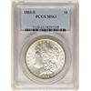 Image 2 : 1881-S $1 Morgan Silver Dollar Coin PCGS MS63 Amazing Rainbow Toning
