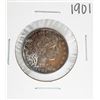 Image 1 : 1901 Barber Quarter Coin Amazing Toning