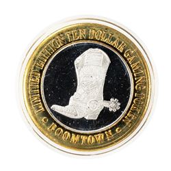 .999 Fine Silver Boomtown Reno, Nevada $10 Limited Edition Gaming Token