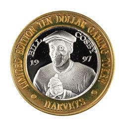 .999 Fine Silver Harveys Resort Lake Tahoe, Nevada $10 Limited Edition Gaming Token