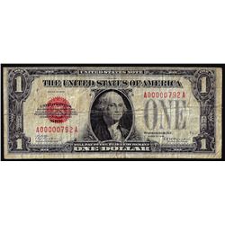 1928 $1 Legal Tender Note 3 Digit Serial Number