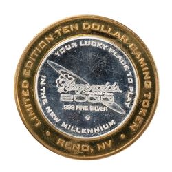 .999 Silver Fitzgerald's Casino & Hotel Reno, NV $20 Limited Edition Gaming Token