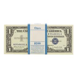 Pack of (100) Consecutive 1957B $1 Silver Certificate Notes
