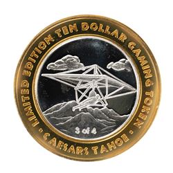 .999 Silver Caesars Palace Lake Tahoe, NV $10 Casino Limited Edition Gaming Token