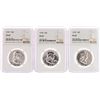 Image 1 : Lot of 1957-1959 Franklin Half Dollar Coins NGC PF67
