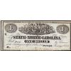 Image 1 : 1863 $1 State of North Carolina, Raleigh Obsolete Note