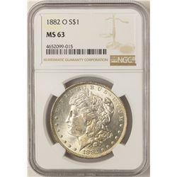 1882-O $1 Morgan Silver Dollar Coin NGC MS63