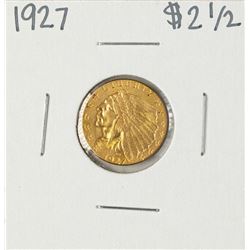 1927 $2 1/2 Indian Head Quarter Eagle Gold Coin