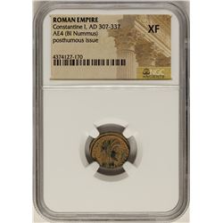 Constantine I, 307-337 AD Ancient Roman Empire Coin NGC XF