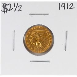 1912 $2 1/2 Indian Head Quarter Eagle Gold Coin