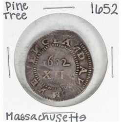 1652 Pine Tree Shilling Large Plan NOE11 Massachusetts Colonial Coin