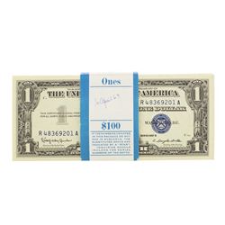 Pack of (100) Consecutive 1957B $1 Silver Certificate Notes