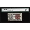 Image 1 : 1893 World's Columbian Exposition Ticket Columbus PMG Choice Uncirculated 64