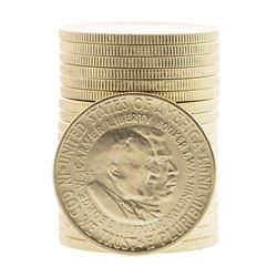 Roll of (20) 1953-S Booker T. Washington Commemorative Half Dollar Coins