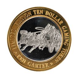 .999 Silver Red Garter Hotel Wendover, NV $10 Limited Edition Gaming Token