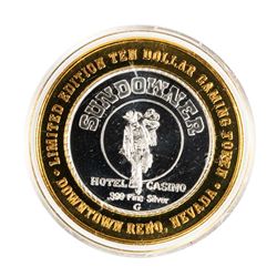 .999 Silver Sundowner Hotel Casino Reno, NV $10 Casino Limited Edition Gaming Token